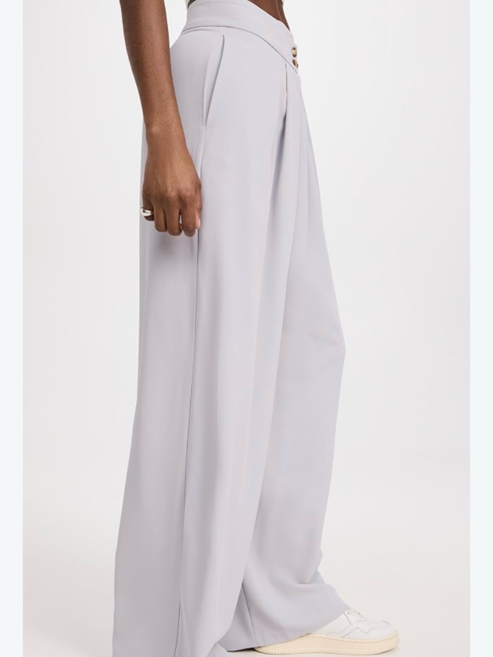 ASTR the Label Boyfriend Wide-Leg High-Waist Pants Trousers-Pink